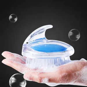 Scalp massage shampoo brush for hair washing, anti-dandruff silicone soft hair brush.