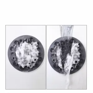 Tappetino massaggiante per piedi in silicone, scrubber doccia antiscivolo con ventose forti.