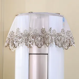European lace dust cover embroidered round table cloth elegant home decorative mesh fabric