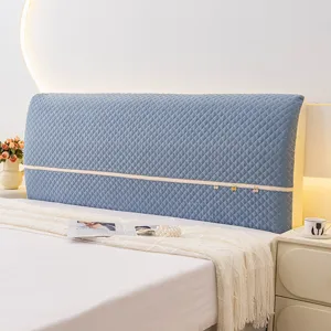 Elastic thickened quilted headboard cover dustproof protector for home bedroom decor
