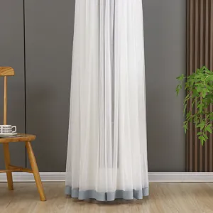 Detailed view of white pleated cylinder air conditioner cover mesh fabric home decor.