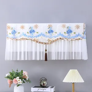 Spitzenstickerei Klimaanlage Staubschutz, elegante Wand-Klimaanlagen Windschutzhaube.