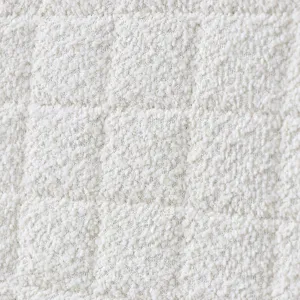 Detailed view of the thickened soft headboard cover fabric showing clear plush texture.
