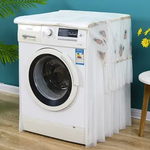 Copertura per lavatrice in pizzo stile nordico copertura antipolvere con ananas