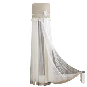 Universal vertical air conditioner cover cylinder round cabinet lace dust cover main display