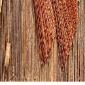 Traditional Chinese handmade bamboo fan detail view showing fine natural bamboo strips texture.