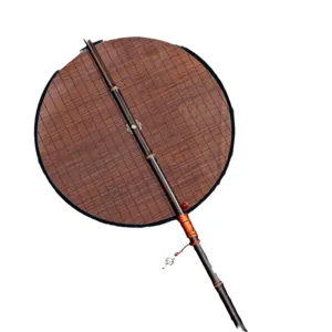 Traditional Song dynasty style round bamboo woven fan antique handcrafted ancient style fan main.
