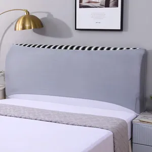Fodera elastica per testata letto grigia antipolvere protezione per schienale morbido camera letto