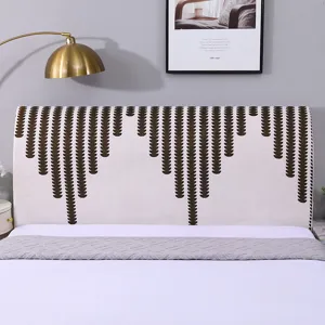 Fodera elastica per testata letto in ciniglia protezione antipolvere stile minimalista