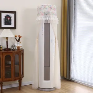 Fundas antipolvo para aire acondicionado vertical diseño de encaje floral decoración
