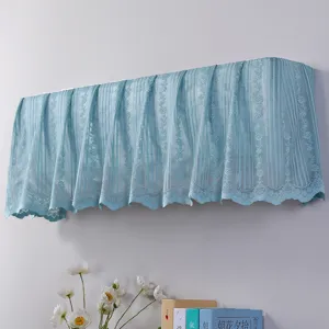 Copertura per condizionatore in pizzo azzurro chiaro da parete protezione antipolvere elegante