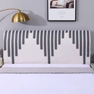 Fodera elastica per testata letto in ciniglia Protezione antipolvere per camera letto