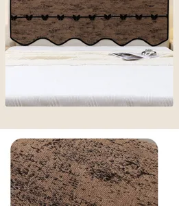 Fundas de cabecero chenilla detalle textura tela suave antipolvo diseño mariposa