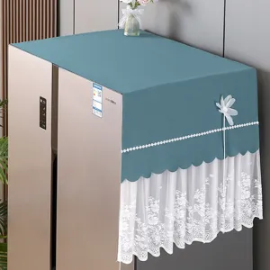 Kühlschrank Staubschutz Abdeckung Stoff Oberseite Mehrzweck Mikrowelle Schutz Handtuch