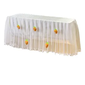 Stofhoes voor wandairco van gaas beschermende hoekhoes met schattig wortel decoratie
