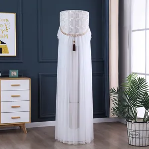 Copertura per Condizionatore in Pizzo Cilindrica a Pavimento Antipolvere Decorazione Minimalista Soggiorno
