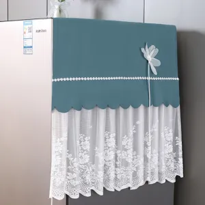 Kühlschrank Staubschutz Abdeckung Stoff Spitze Mikrowelle Top Schutzhaube Dekoration