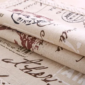 Detaillierte Nahaufnahme der Vintage Baumwolle Leinen Computer Staubschutz Stoff Textur mit Spitze.