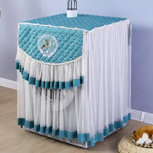 Fundas para lavadora de encaje acolchado impermeable protección solar antipolvo universal 10kg