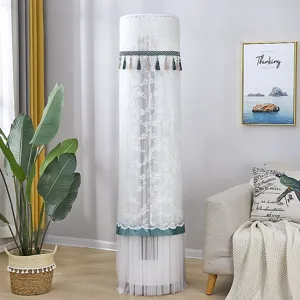 Kalyma Klimatistikou Apostathismou Nordic Style Lace Vertical Cylinder Air Conditioner Cover Dust Protector Home Living Room Decor