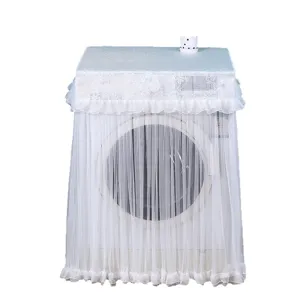 Fundas para lavadora de encaje impermeable antipolvo cubierta protectora carga frontal
