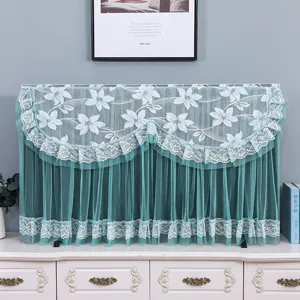 Lace TV Dust Cover Decorative Lace Fabric Screen Protector Home Living Room Decor Cover
