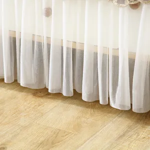 Mantel de tul de encaje blanco funda antipolvo para mesa o armario, elegante decoración.