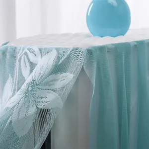 Lace computer dust cover decorative monitor cover elegant teal screen cover protective