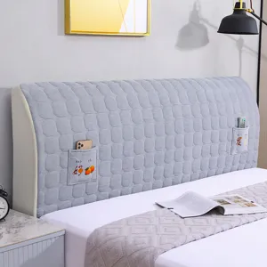 Quilted Bedhead Cover Dustproof Bed Head Protect Slipcover All Inclusive Thickened Bedroom Bed Backrest Protector