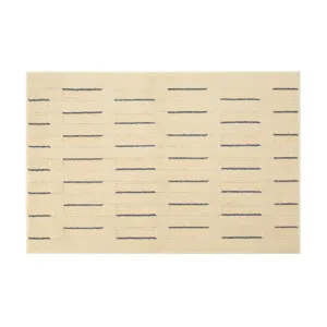 Französischer Cremestil Teppich rutschfeste Küchenmatte für Schlafzimmer Bettvorleger.
