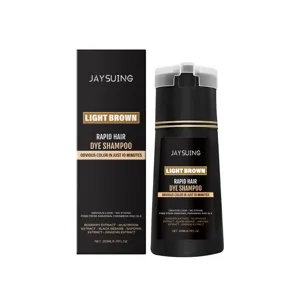 Jaysuing hellbraunes schnelles Haarfärbeshampoo 200ml für einfache Haarfärbung und Pflege.
