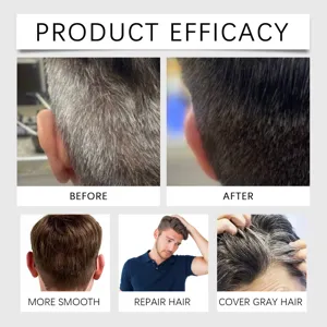 Herren Haarfärbe Shampoo Haarpflege Reparatur glatt Grauabdeckung tägliche Anwendung neu