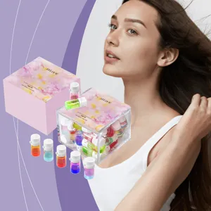 Huile Essentielle Capillaire Parfumée Réparation Nourrissante Profonde Contrôle des Frisottis Set de Soin Lisse avec Bouteilles Portables