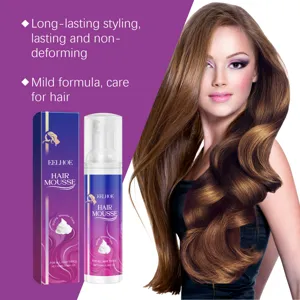 Eelhoe hair styling mousse for fluffy voluminous hair, long-lasting hold and mild formula.