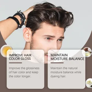 Detailansicht der Haarfarbenpflege und Feuchtigkeitsbalance mit natürlichen Zutaten.
