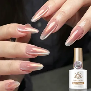 Detailweergave van het BORN PRETTY sunset glow cat eye magnetische gel polish effect