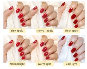 Roter Katzenaugen-Nagelgel-Effekt unter verschiedenen Lichtverhältnissen und Schichten