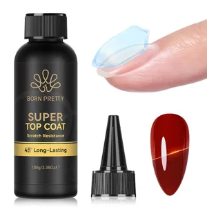 BORN PRETTY 100g Super Top Coat nail gel with long-lasting scratch resistance