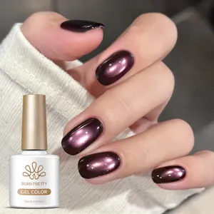 Born Pretty Μαγνητικό Βερνίκι Gel Νυχιών Μάτι της Γάτας Χαμαιλέων Γκλίτερ Μεγάλης Διάρκειας UV LED για Μανικιούρ