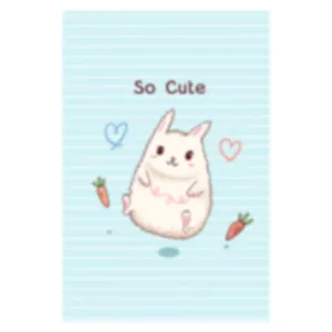 Cute cartoon rabbit blue frosted window privacy film sticker for bathroom glass decor