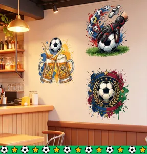 Detailansicht der Fußball-Weltmeisterschaft 2026 Wandaufkleber in Bar-Ambiente
