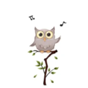 Adorable gray cartoon owl frosted privacy glass window film sticker for bathroom decor