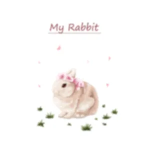 Cute brown rabbit frosted window film for privacy and bedroom glass decoration