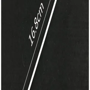 Detailed dimension view of the cleaning straw brush showing a length of 16.8cm clearly.