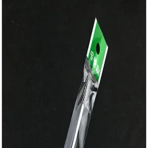 Stainless steel straw cleaning brush close-up, flexible nylon bristles for narrow tubes.