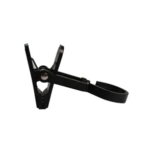 Black plastic multi-functional rotatable clothing clip and hat storage display hook
