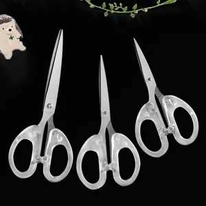 Transparent student scissors minimalist craft handmade DIY stationery stainless steel tool