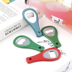 Portable Beer Bottle Opener Creative Plastic Cap Lifter Handheld Kitchen Bar Tool With Convenient Hanging Hole