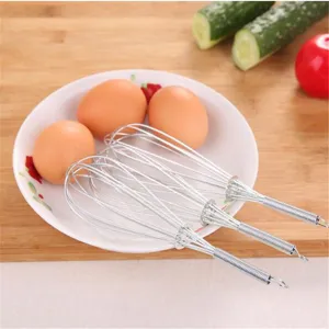 Frusta Manuale in Acciaio Inossidabile con Manico a Molla Mini Sbattitore per Uova Gadget da Cucina per Cottura e Montalatte Utensile da Cucina