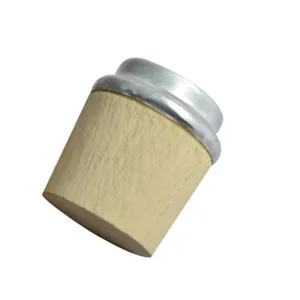 Replacement wooden stopper with metal cap for thermos flask everyday household use
